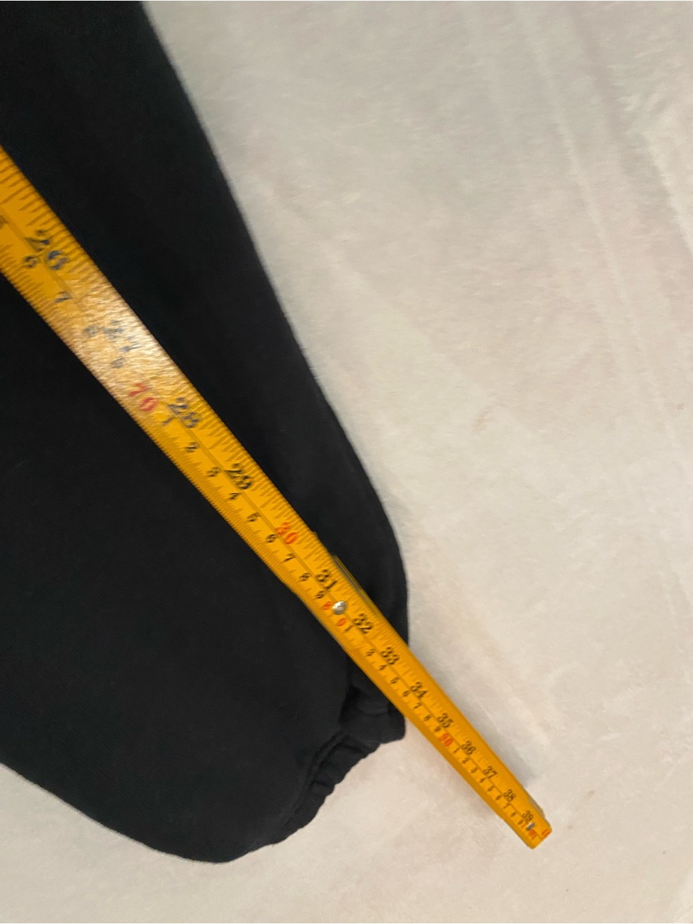 Abercrombie & Fitch Black Sweatpants with Pink '92' Patch - Picture 6 of 6